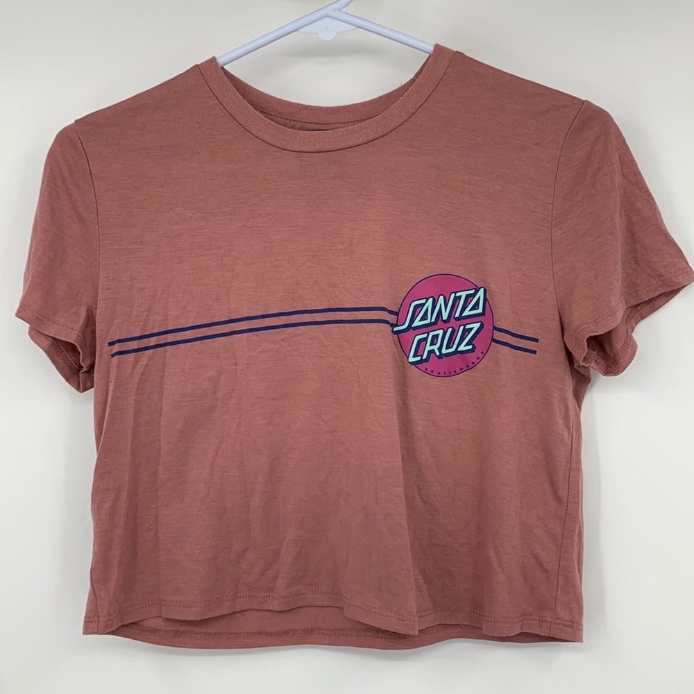 Light Pink, Small, Santa Cruz crop top, NWOT